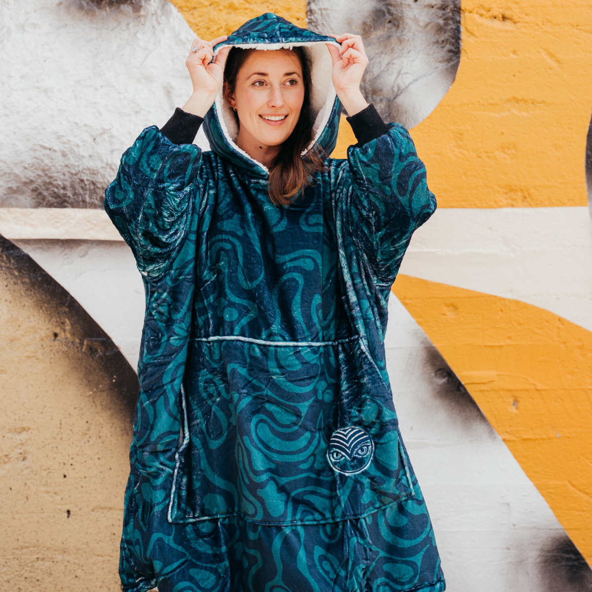 Blanket Hoodie | Liquid Flow Print – Shambhala Music Festival