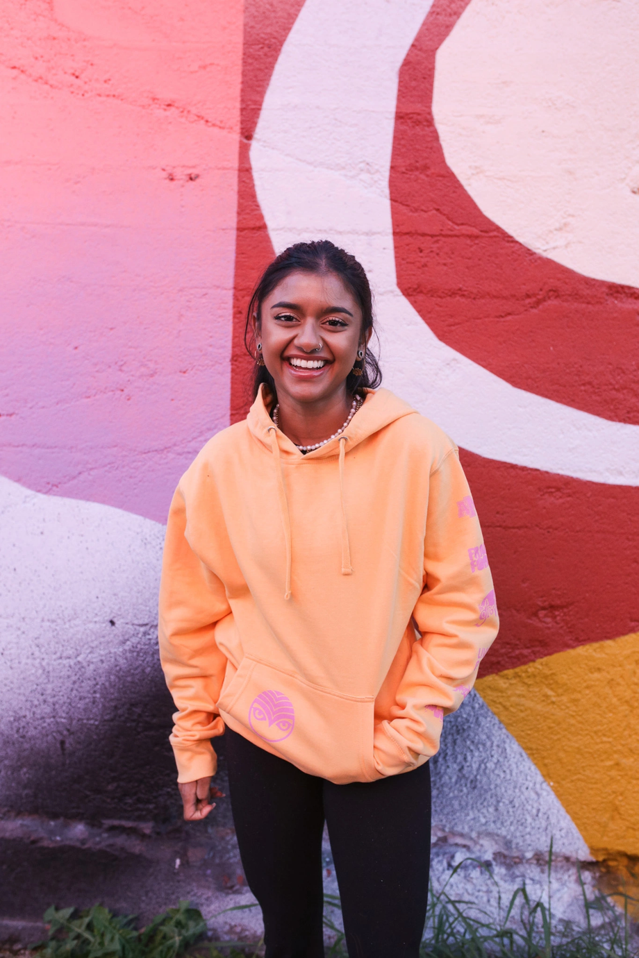 Peach hoodie hotsell